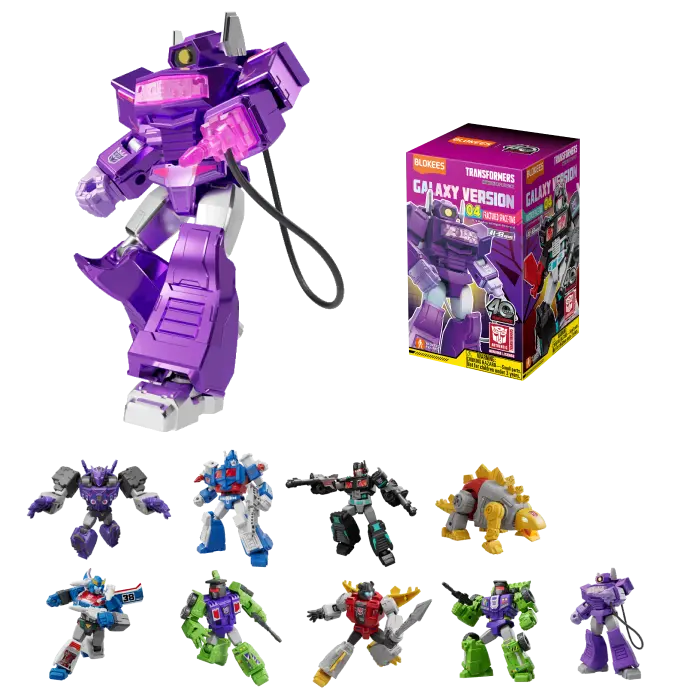 Complete lineup of Transformers Blokees Galaxy Version 04 blindbox series figures