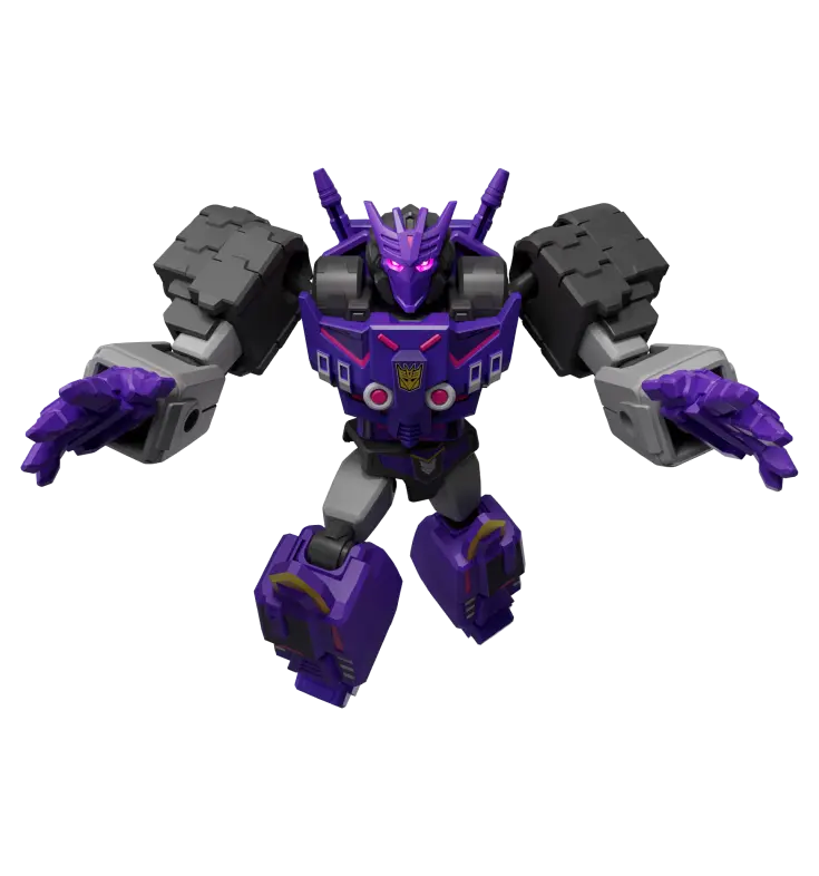 Transformers Blokees Galaxy Version 04 Tarn plastic model kit in purple armor
