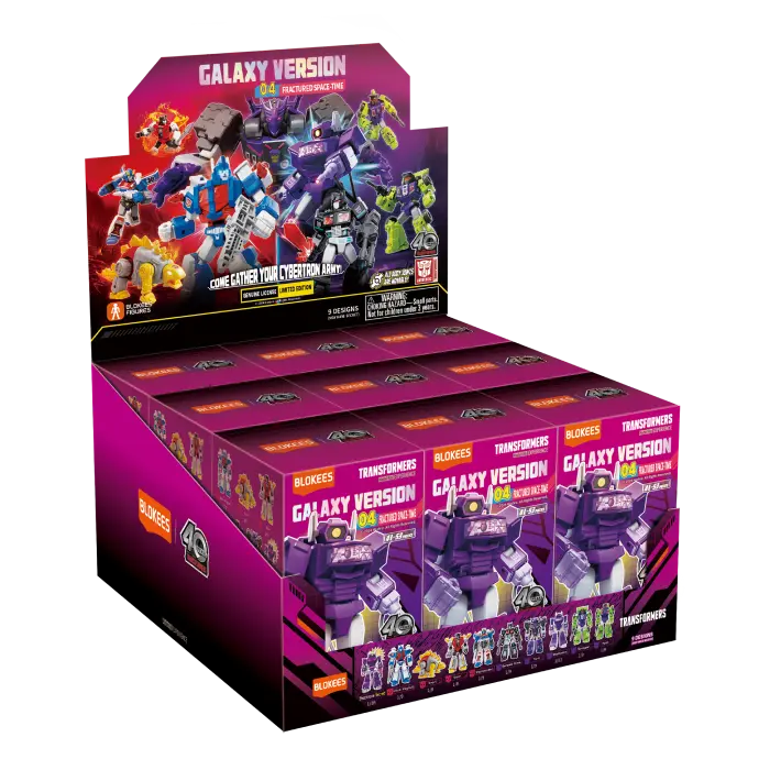 Transformers Blokees Plastic Model Kit Galaxy Version 04 Fractured Space-Time Series Case