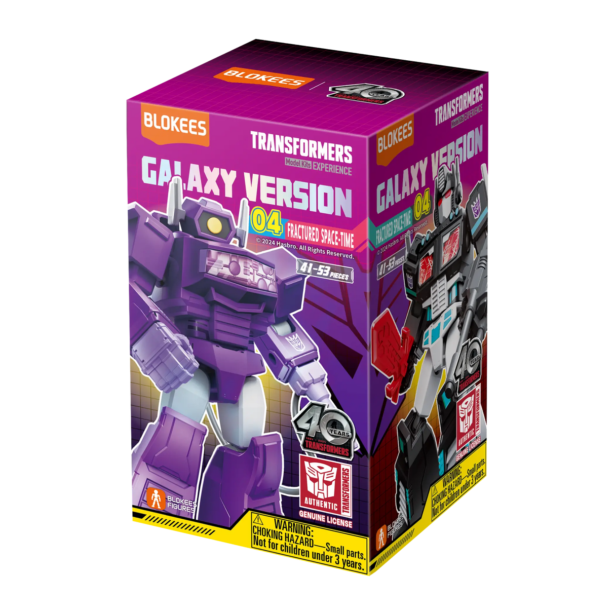 Transformers Blokees Plastic Model Kit Galaxy Version 04 Fractured Space-Time Series Blindbox