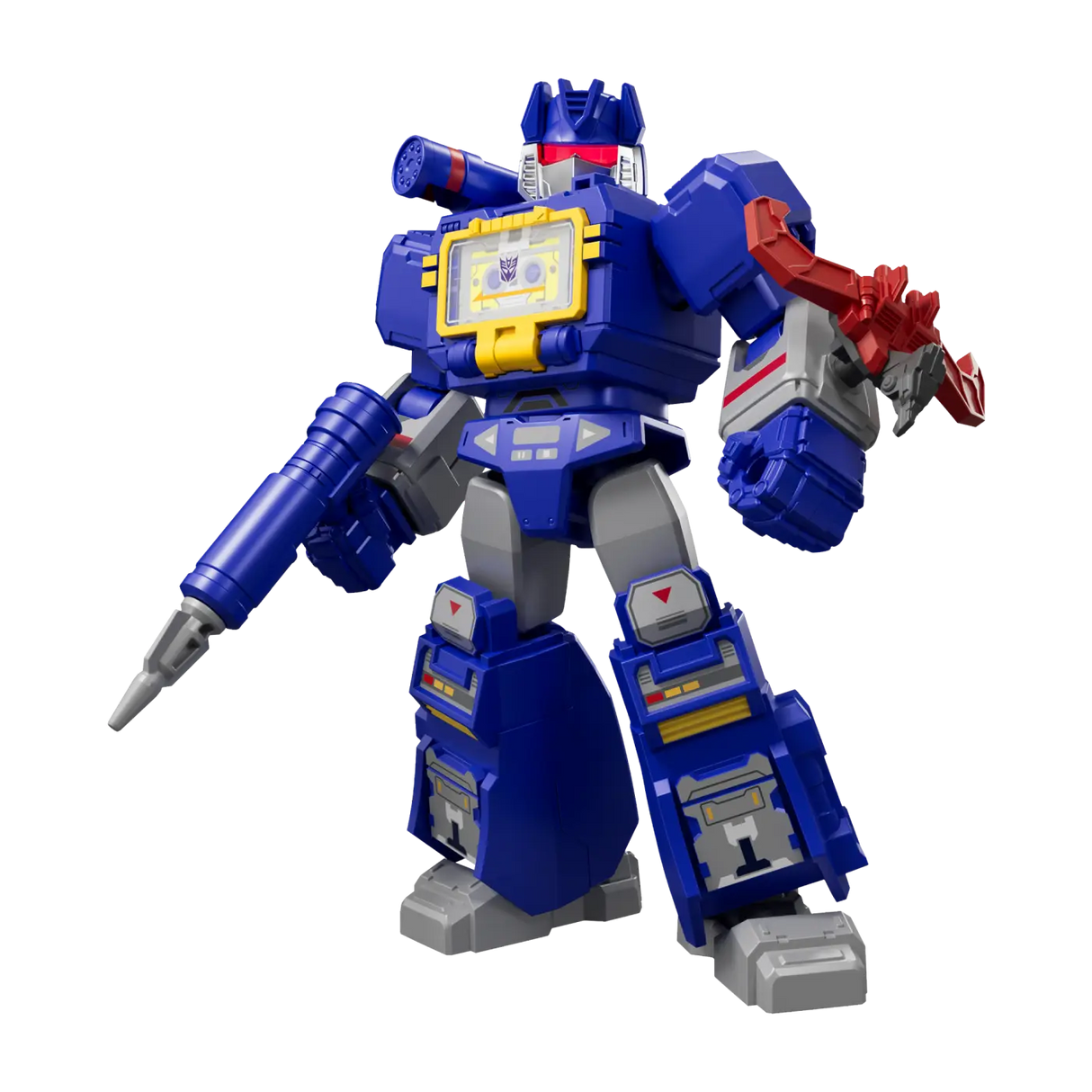 Transformers Blokees Shining Version 02 Soundwave model kit figure with classic blue design.