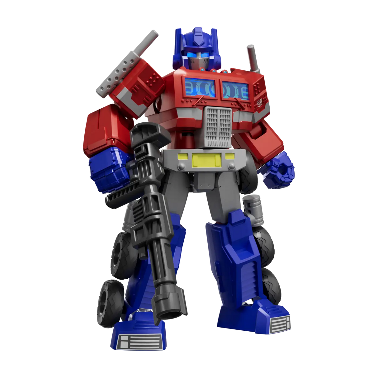 Transformers Blokees Shining Version 02 Optimus Prime model kit with iconic red and blue armor.