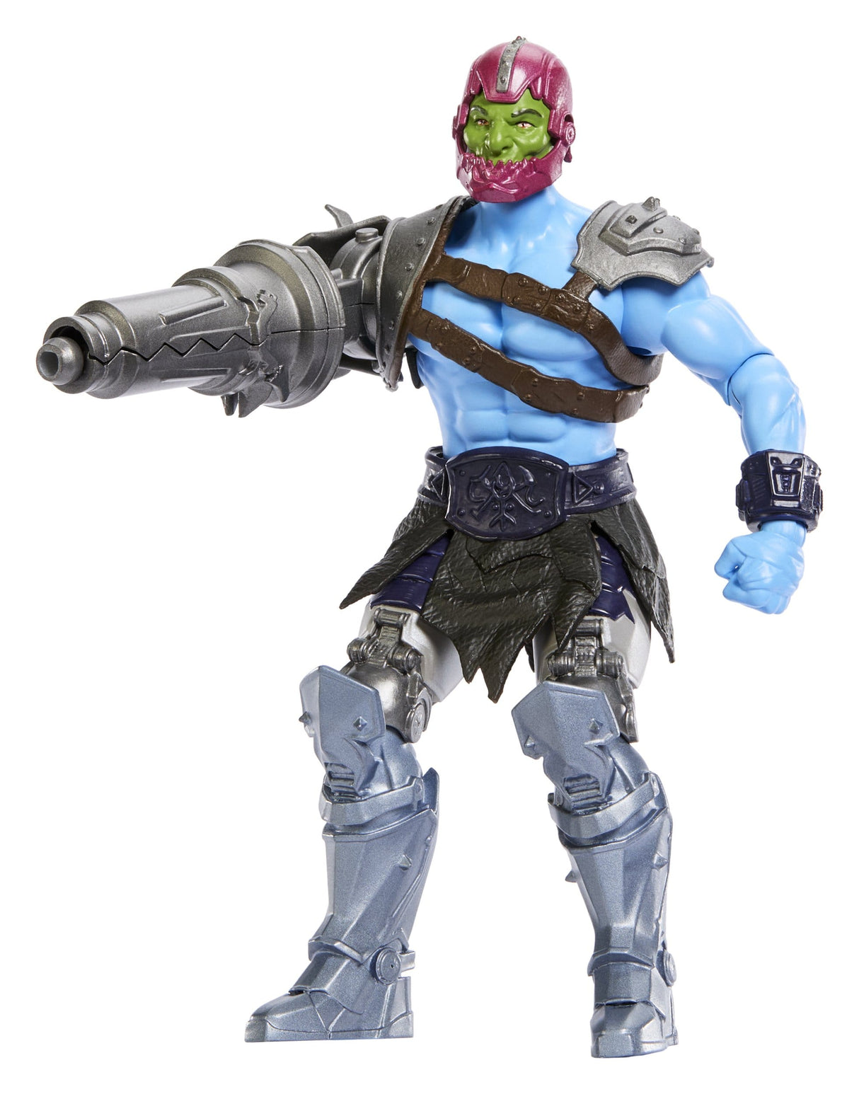 Trap Jaw Cannon Transform figure with arm configured as cannon weapon