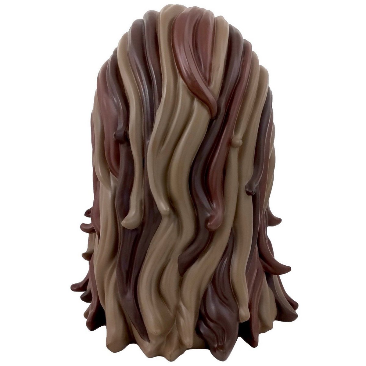 Rear view highlighting detailed hair sculpt on Thrashbacca resin figure