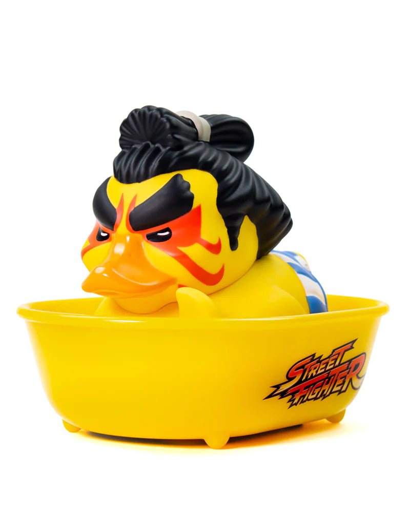 E. Honda duck figure in Street Fighter tub