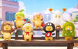 Upset Duck Born This Way Blind Box figure lineup display with all 7 collectible characters
