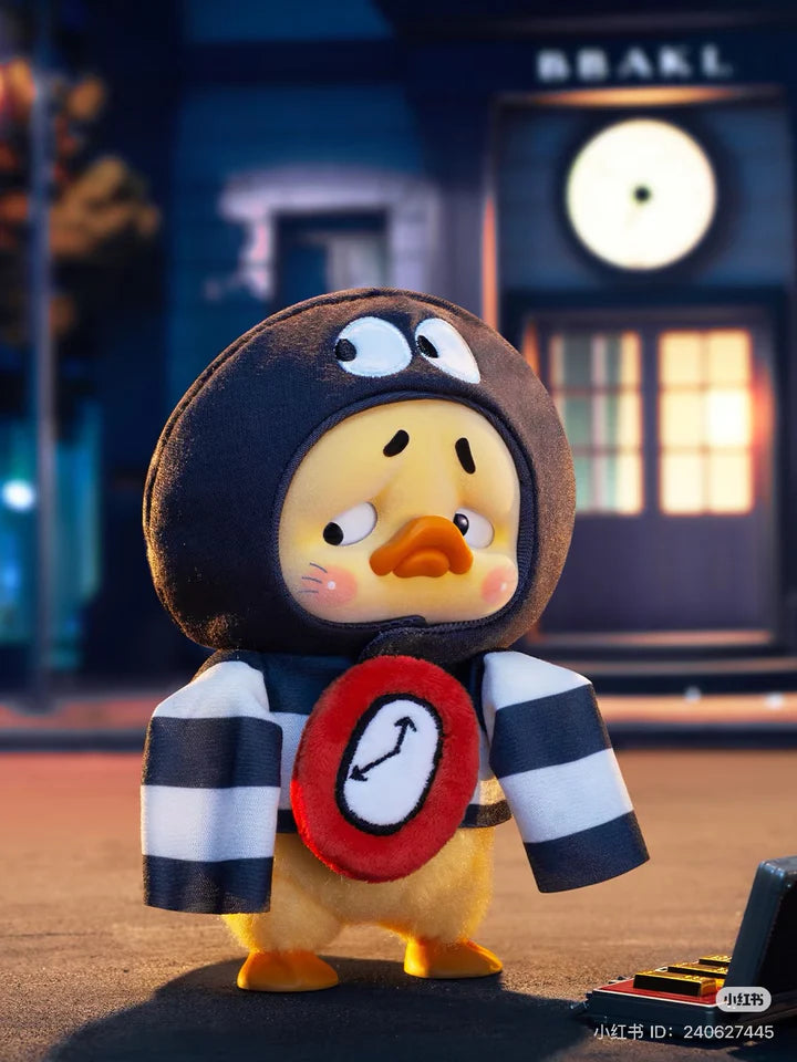 Sneaky Time Duck in black striped outfit from Upset Duck Born This Way Blind Box series