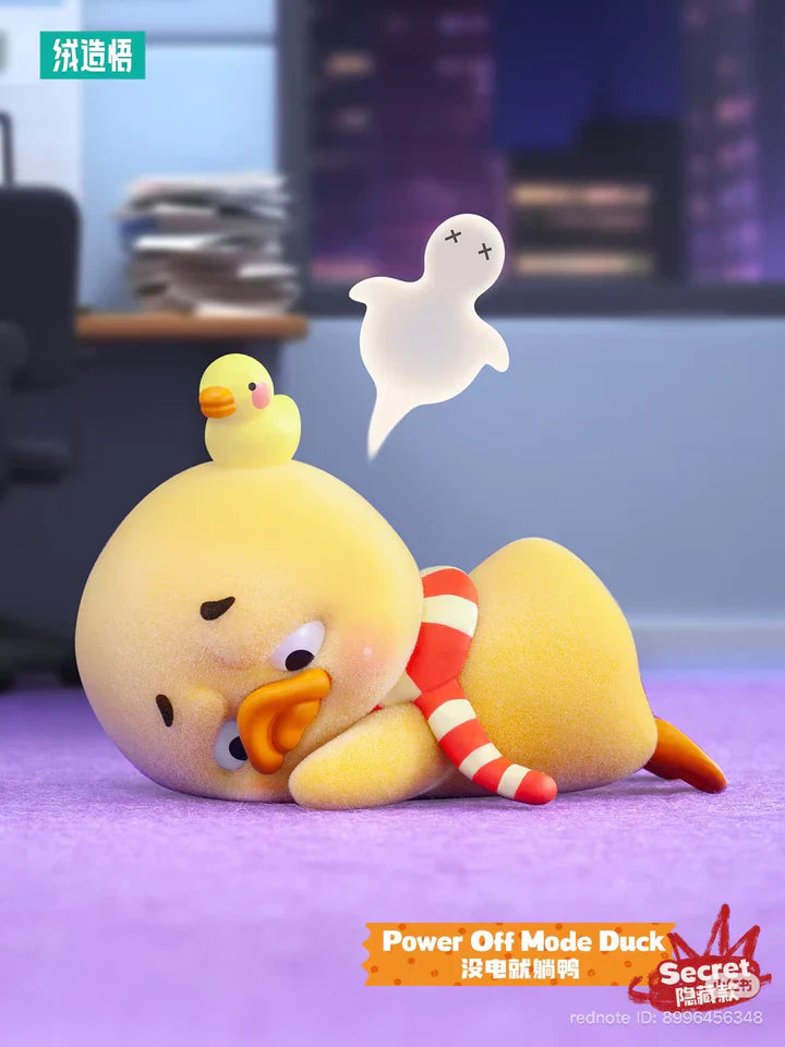 Power Off Mode Duck secret edition figure from Upset Duck Stop the Spiral Duck blind box series.