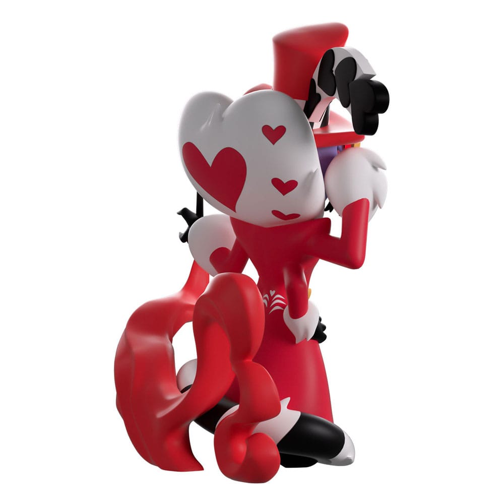 Valentino Hazbin Hotel Youtooz figure side angle with flowing red tail and cigarette