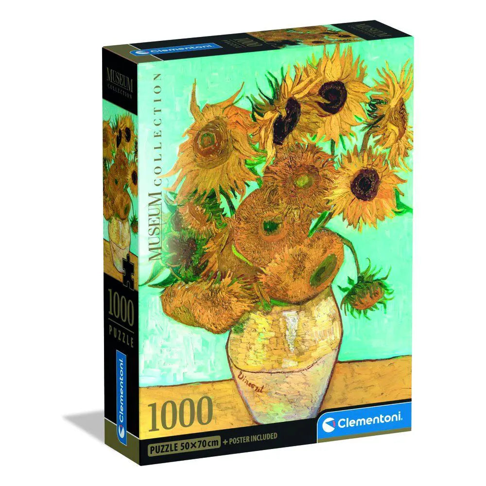 Clementoni Van Gogh Sunflowers 1000 piece puzzle box packaging