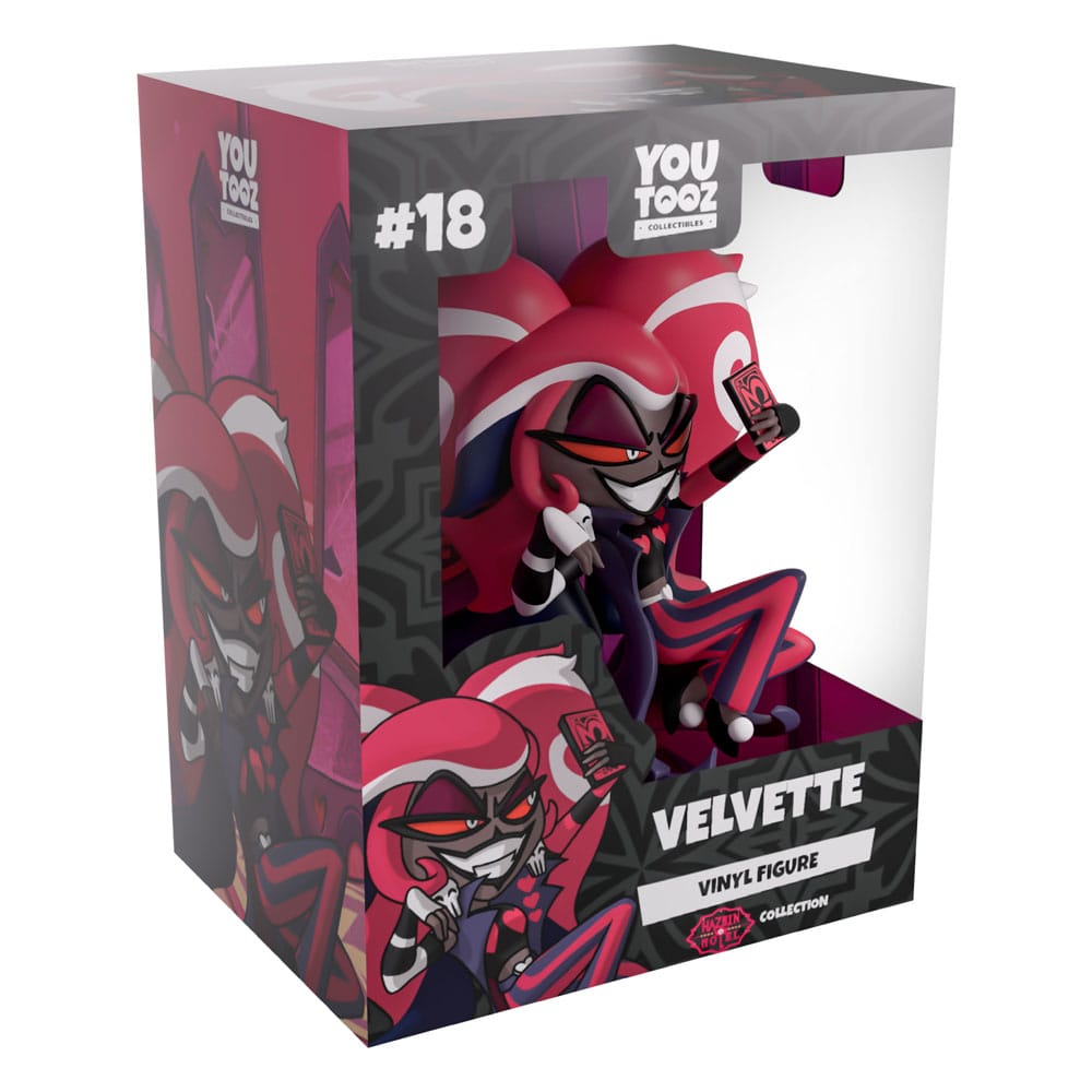 Velvette Youtooz vinyl figure packaging from Hazbin Hotel