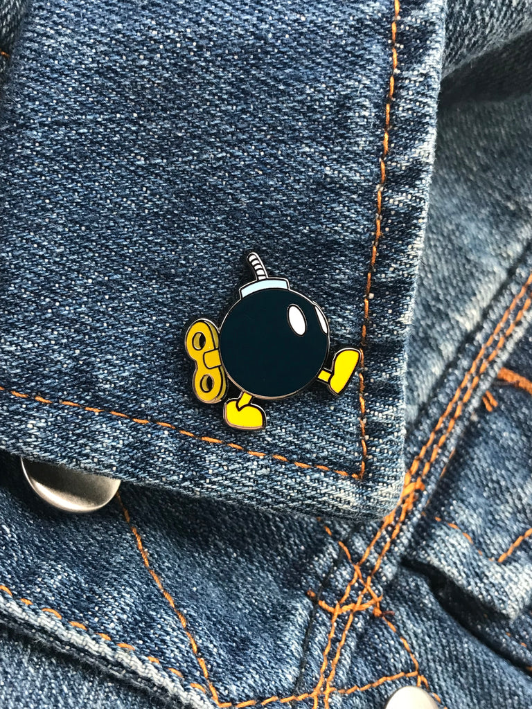 Walking Time Bomb Enamel Pins