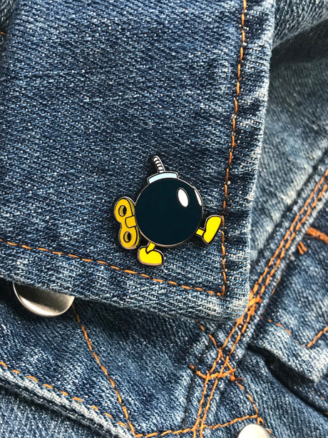 Walking Time Bomb Enamel Pins