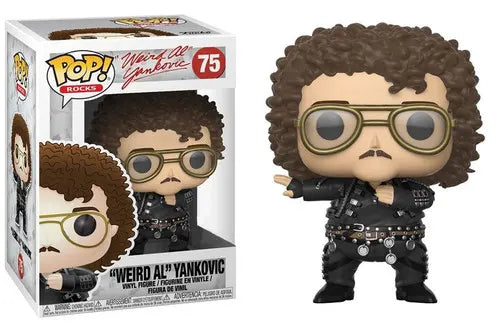 Funko Pop! “Weird Al” Yankovic (Fat) #75 vinyl figure in display box.