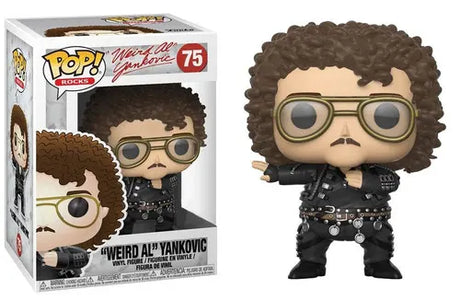 Funko Pop! “Weird Al” Yankovic (Fat) #75 vinyl figure in display box.