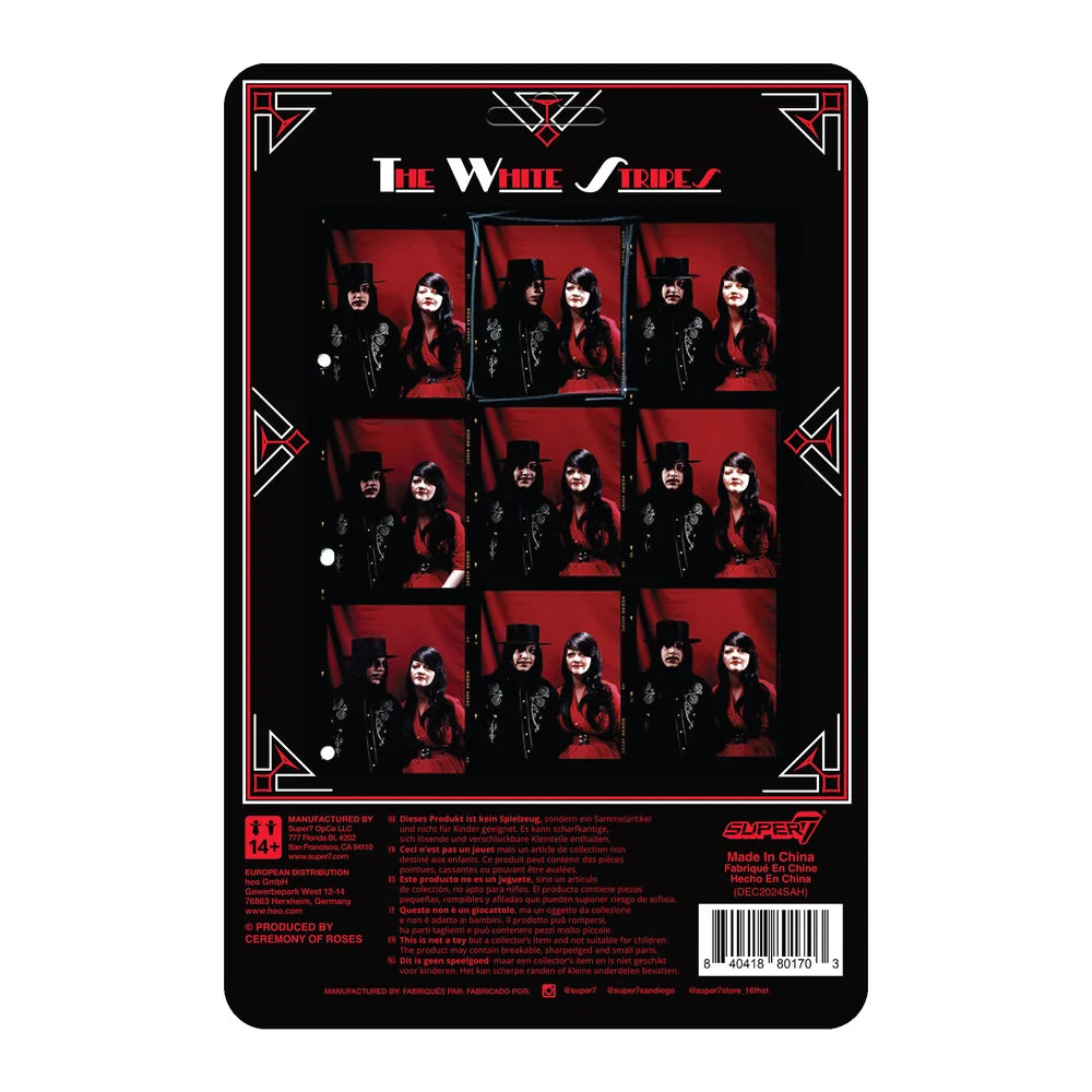 The White Stripes Get Behind Me Satan ReAction Figures packaging back