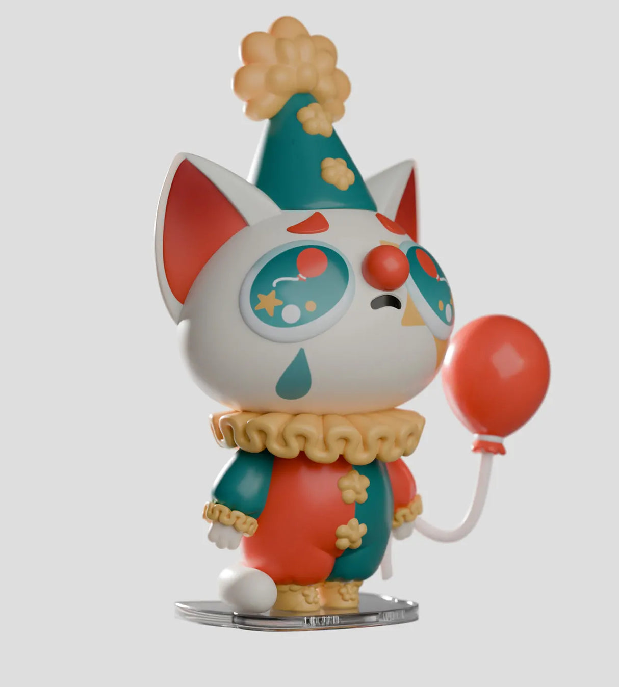 widdle baby clown costume with balloon figure collectible