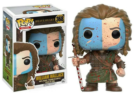 Funko Pop! William Wallace #368 from Braveheart in window display box.