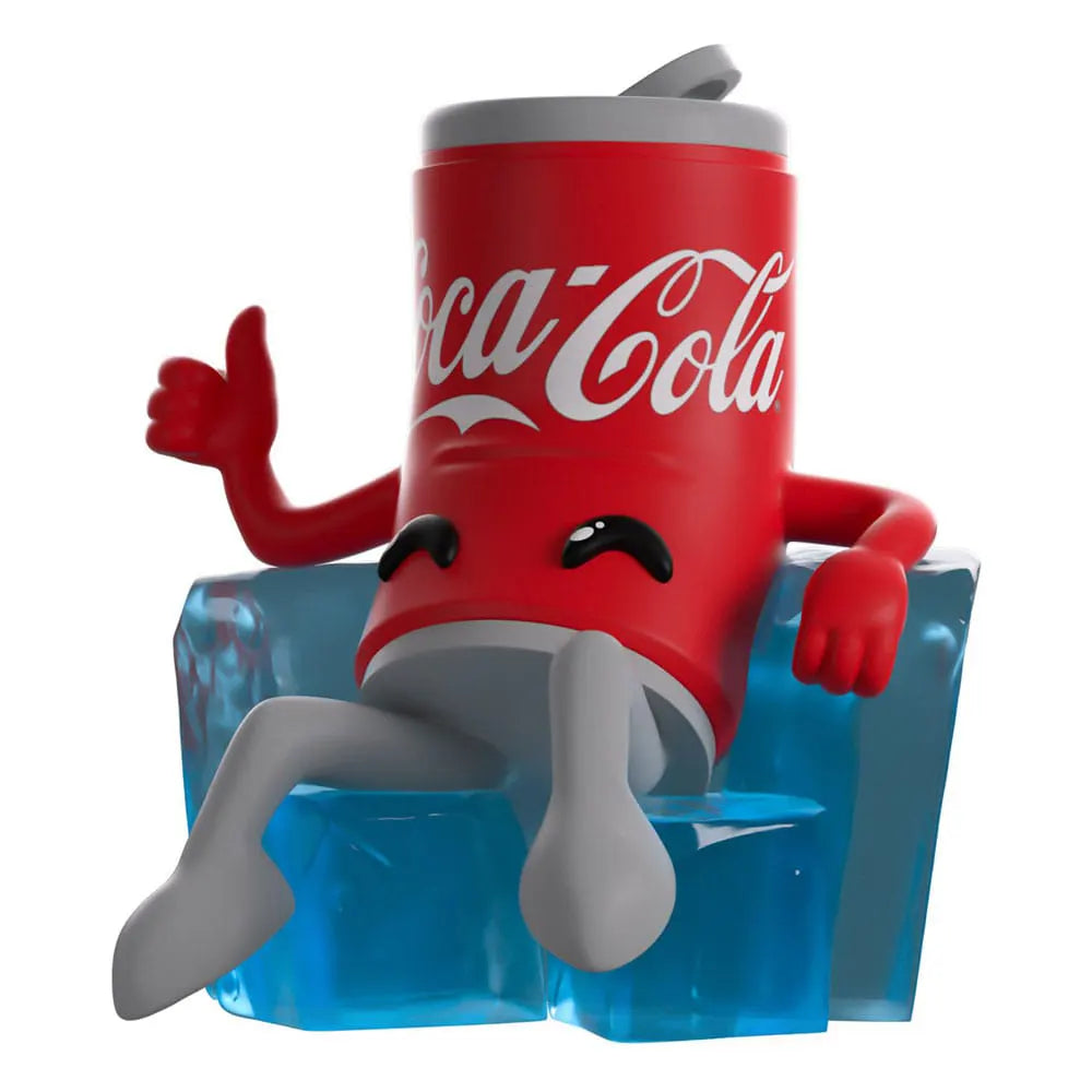 Coca-Cola Youtooz vinyl can figure sitting on ice cube chair