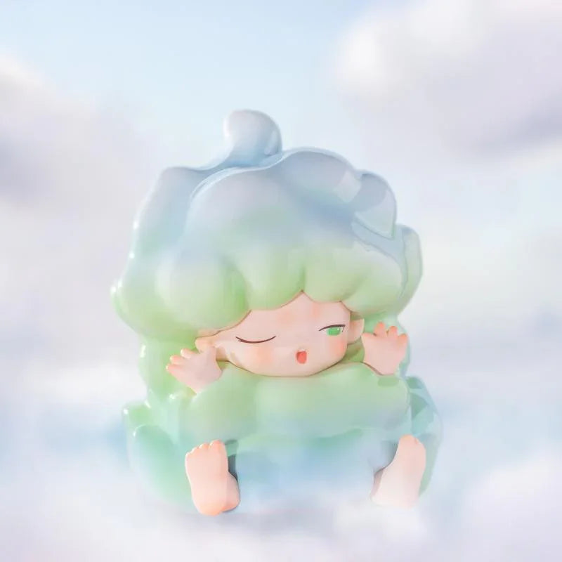 Yumo My Day blind box packaging in light blue cloud design.