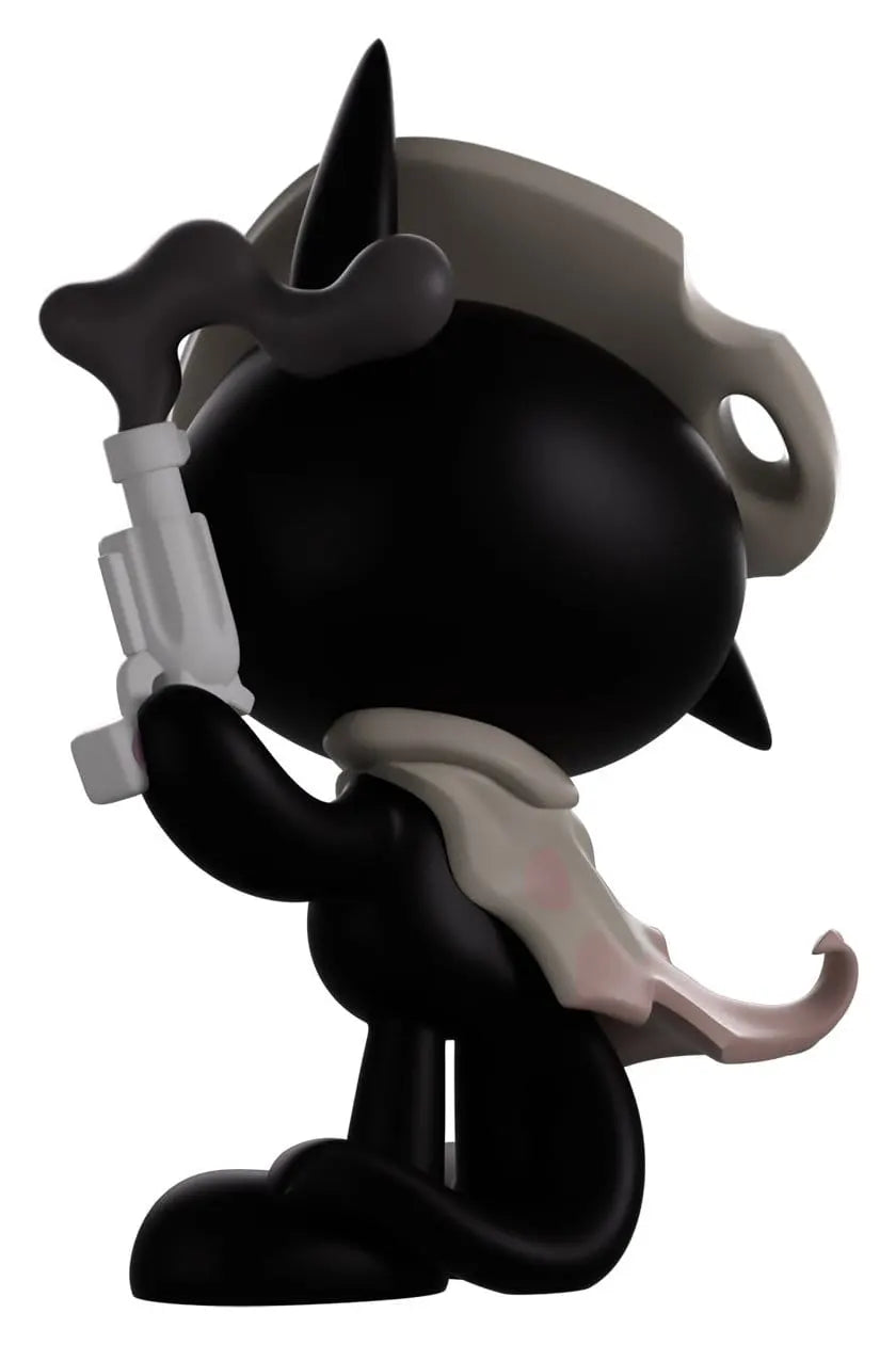 Zodiac Mewgenics Youtooz Vinyl Figure rear view with cowboy hat and poncho