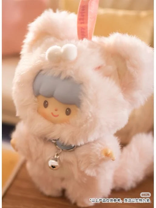 Zzoton My Little Cat Plush Blind Box - Sweet Pink Tabby Cat plush with fluffy pink outfit