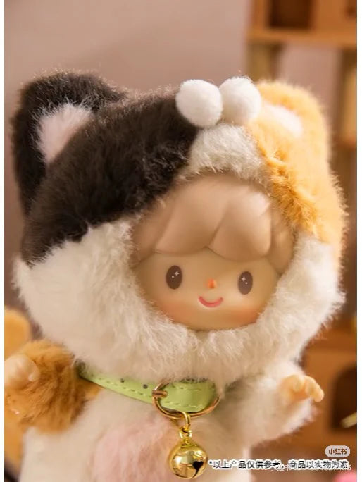 Zzoton My Little Cat Plush Blind Box - Blessing Cat hidden edition with red and blue details