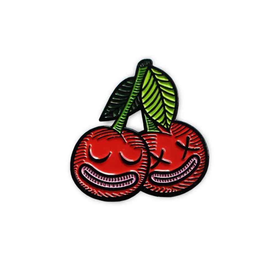 Cherrysh Pin (Red) (Soft Enamel) by Creamlab