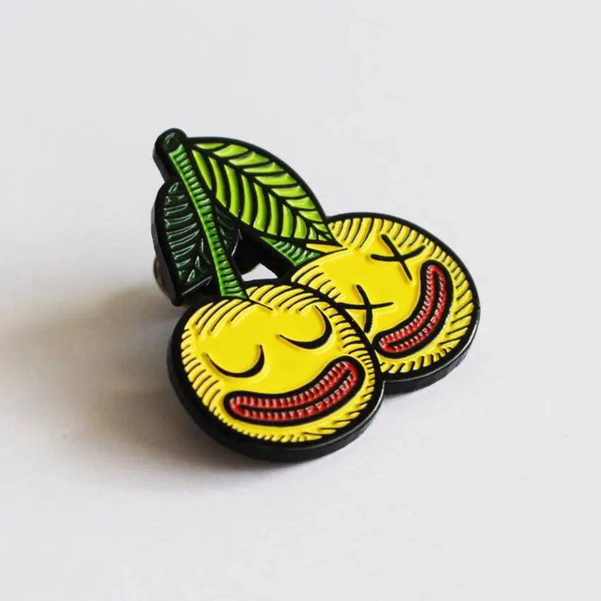 Cherrysh Pin (Yellow) (Soft Enamel) by Creamlab