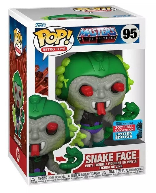 Snake Face 95 Funko Pop! Vinyl Television Masters Of The Universe (2021 Fall Convention Exclusive)