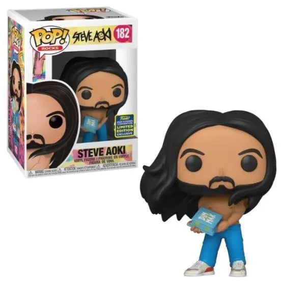 Convention exclusive Steve Aoki Pop! Vinyl standing pose with Cake