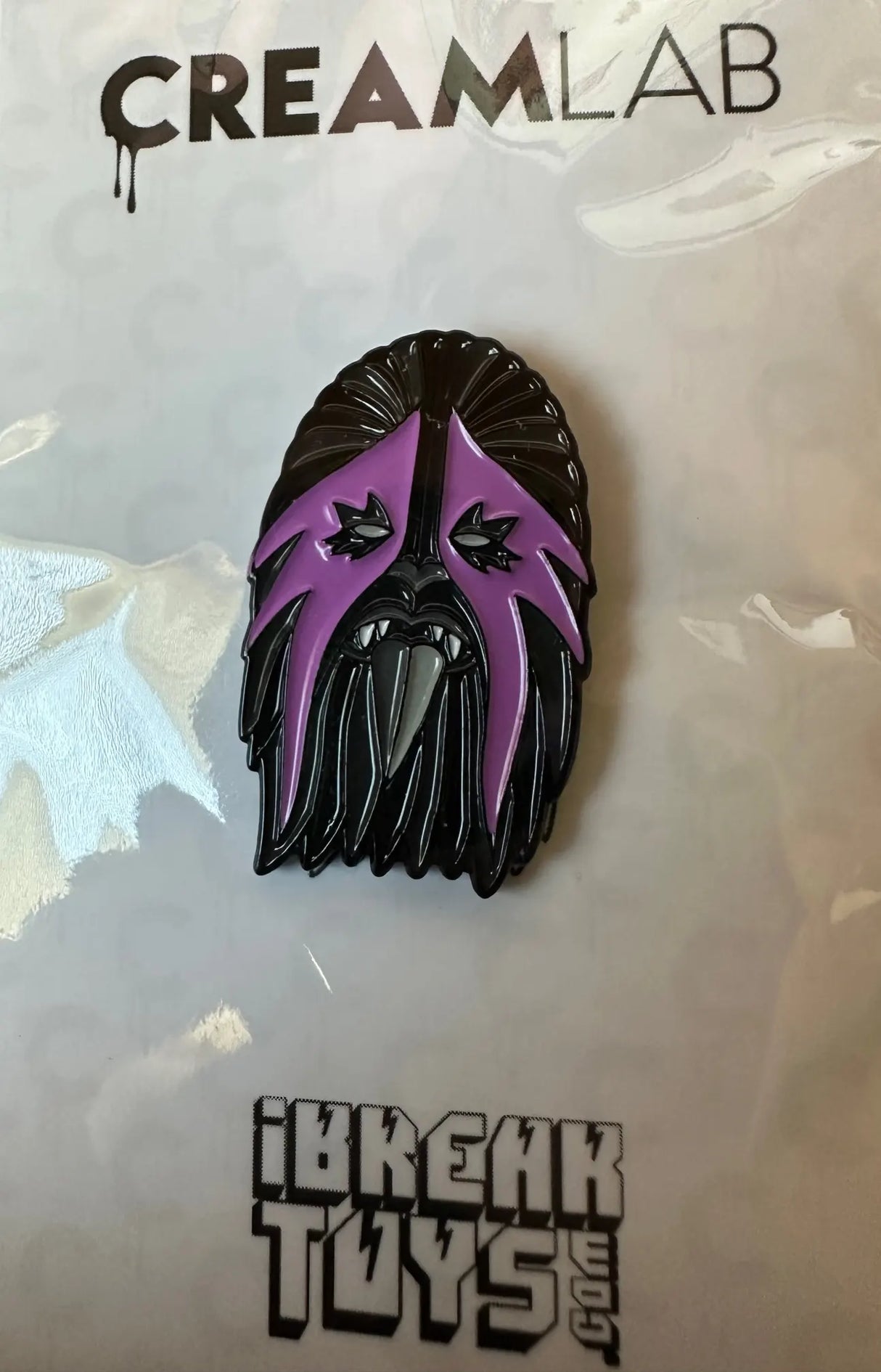 Trashbacca Pin (Black & Purple) by iBreakToys
