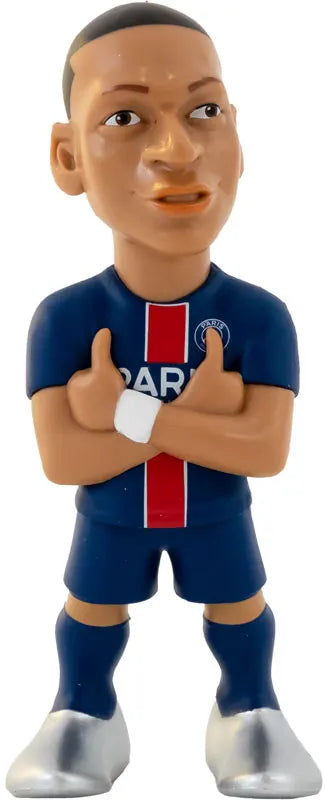 Kylian Mbappé Minix figure arms crossed in PSG home kit
