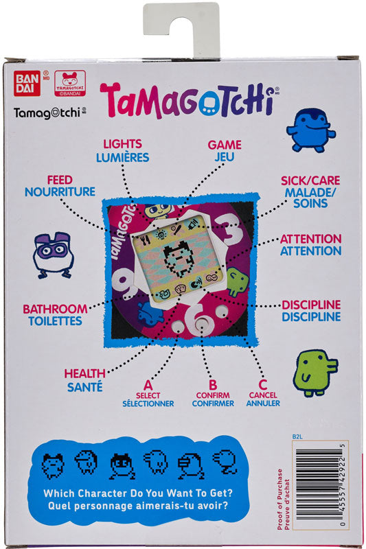 Official Tamagotchi packaging with nostalgic branding