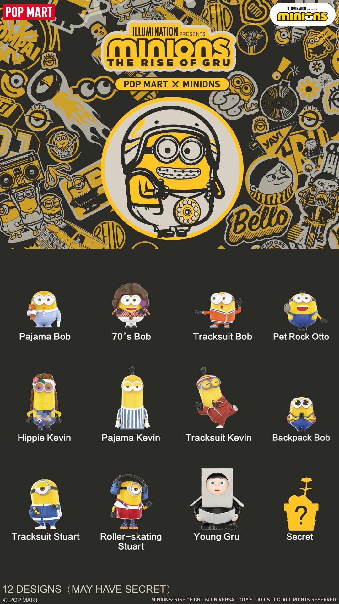 Pop Mart Minions - Rise of Gru (1 x Blindbox)