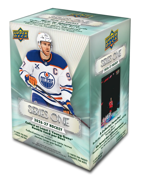 2026-27 Upper Deck Series One Hockey Blaster Box featuring Connor McDavid in an Edmonton Oilers jersey
