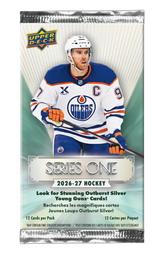 2026-27 Upper Deck Series One Hockey Blaster Pack containing 12 NHL trading cards