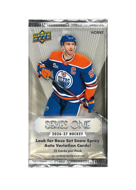 2026-27 Upper Deck Series One Hockey Hobby Pack with 12 NHL trading cards