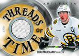 2026-27 Upper Deck Artifacts Threads of Time Brad Marchand jersey memorabilia card