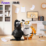Alexander The Fat Tiger Bootlick figure painting a black horse statue