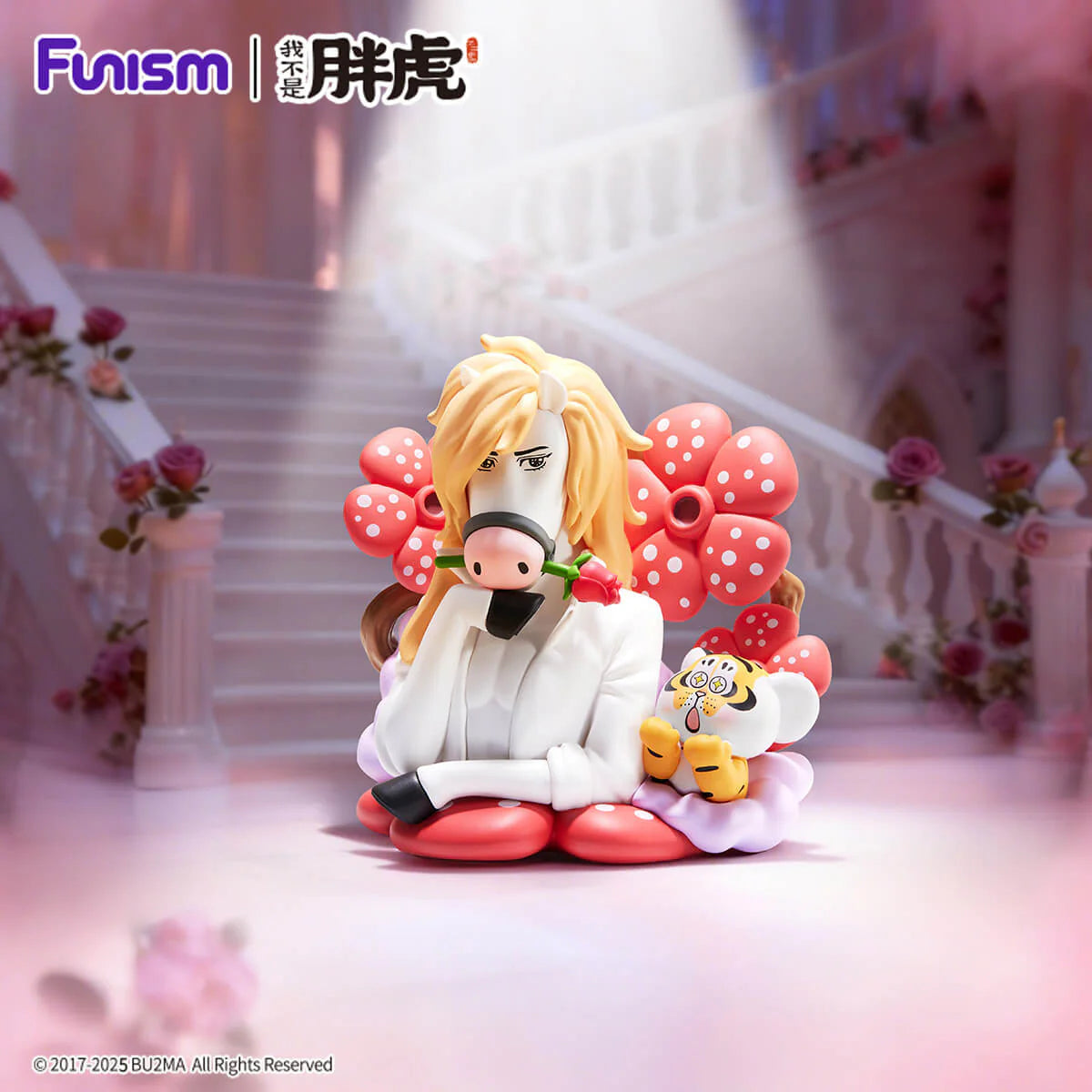 Alexander The Fat Tiger Dark No Beowulf figure sitting beside a sleeping tiger on a flower throne