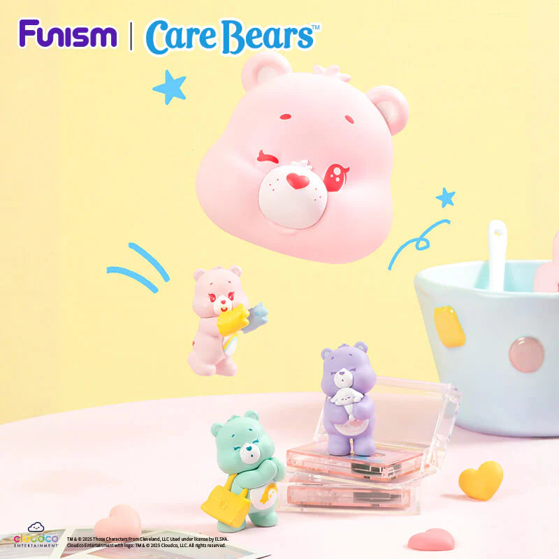 Care Bears Little Things Cubby Face Series figures with oversized collectible cubby face accessories