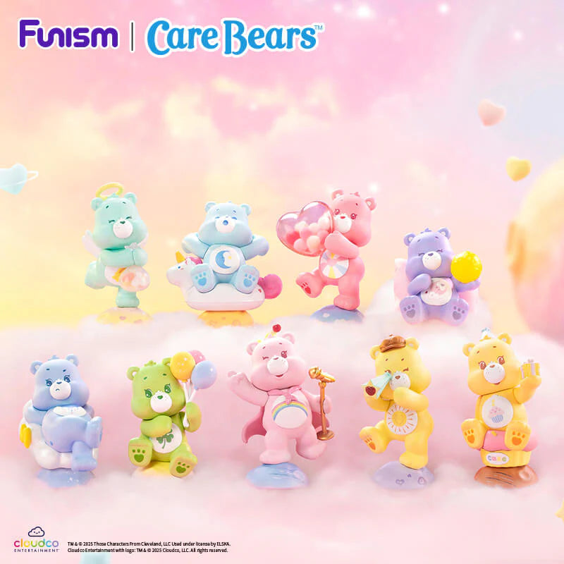 Complete Care Bears Planet of Joy Series collection featuring all collectible figures together