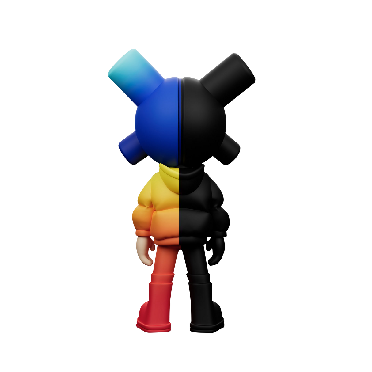 Dark Light EQSO Series 2 vinyl figure back view PopTerror