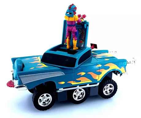 M.A.S.K. Hurricane vehicle transformed with Hondo MacLean figure