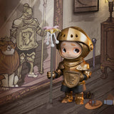 Nook In Vintage Store blind box vinyl figure dressed as medieval knight holding staff inside antique shop scene