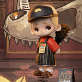 Nook In Vintage Store blind box vinyl figure wearing apron and cap standing in detailed retro interior