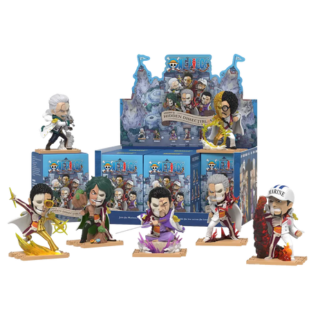 Full display box of One Piece Marines Edition dissected figures by Mighty Jaxx