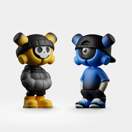 EQSO Skully and blue The Crew Series street art figures