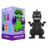 Shadow Reptar in matte black finish with white claws and sharp teeth.